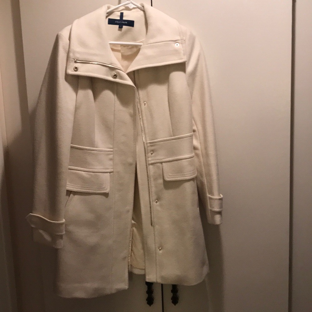Brand New Cole Haan Cream/ White Coat
